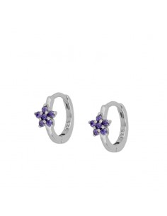 LILAC BOWIE SILVER EARRINGS