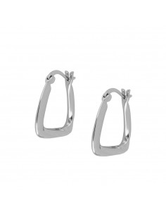 Pendientes en forma de letra U grande. Pendientes de plata de Nube Jewels.