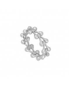 Gładki pierścionek srebrny próby 925. Pierścionek firmy Nube Jewels.