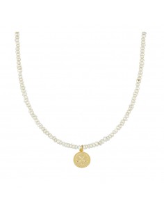 Collar de perlas con colgante de trebol. Collar de Nube Jewels.