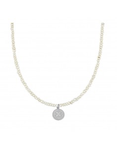 PEARL TRÉBOL SILVER NECKLACE