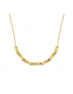 Collar de plata con baño de oro. Comprar collar bañado en oro Nube Jewels.